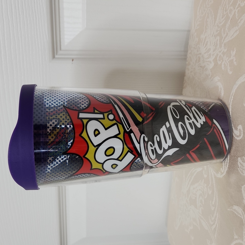 Tervis Coca-Cola 20oz comic book pop art tumbler travel "Always The Real Thing"